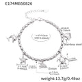 Bell Flower Marine and Heart Charm Bracelet Collection in Three Finishes view 10