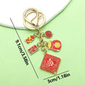 Lion Dance Charm Keychains in 10 Pictured Variations for Bags and Keys view 11