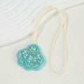 Beaded Shell Sunflower Christmas Tree Bag Charm Pendant view 7