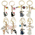 Cat Charm Keychains in 35 Pictured Variations for Bags and Keys view 5