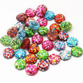 Glitter Round Resin Cabochons in 8mm 10mm and 12mm Options view 3