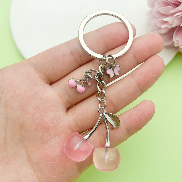 Cherry Charm Keychains in 29 Pictured Variations for Bags and Keys