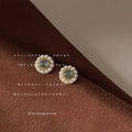 Pearl Enamel Flower Rose Leaf Bow Stud Drop Earrings Collection view 12