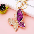 Mixed Patterned Tassel and Multicolor Jeweled Butterfly Keychains in Sixteen Styles view 1