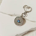 Rhinestone Round Evil Eye Keychains Heart Clasp 3 Styles view 8
