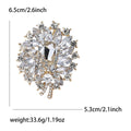 Pointed Crystal Petal Brooch in Nine Colors Decorative Lapel Pin view 8