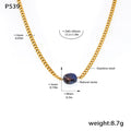 Gold Curb Chain Necklace Single Freshwater Pearl Accent view 7