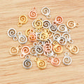 Spiral Swirl Metal Jewelry Charms in Six Finish Options view 11