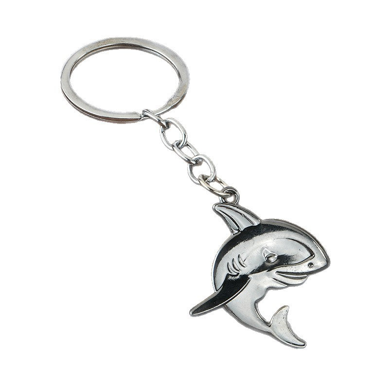 Ocean Animal Shark Zinc Alloy Keychain Gift Pendant Accessory
