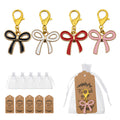 Enamel Bow Ribbon Charm Gold Lobster Clasp Four Colors view 1