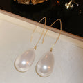 Glossy Teardrop Bead Earrings in Five Bright Color Options view 7