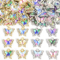 Polished Gold Silver Butterfly Alloy Beads in 16 Styles view 4