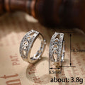 Silver Tone Heart Cutout Hoop Earrings with Clear Stones view 4