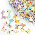 Enamel-Look Giraffe Alloy Charms in 16 Styles for Jewelry Crafts view 1