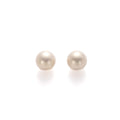 Red White and Cream Oversized Round Ball Stud Earrings view 5