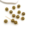 Matte Gold-Tone Spacer Bead Metal Beads with 3 Listed Options view 7