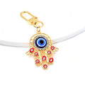 Enamel Hamsa Evil Eye Lobster Clasp Keychain 8 Styles view 11