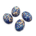 Oval Resin Cabochons with Metallic Foil in Eleven Color Options view 9