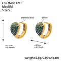 Crystal Teardrop Hoop Earrings in Seven Colors and Three Sizes view 6