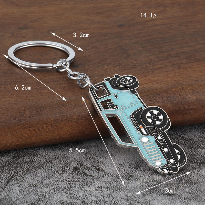 Off-Road Pickup Truck Zinc Alloy Keychain Bag Charm Accessory