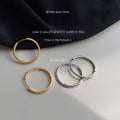Gold and Silver Tone Round Hinged Hoop Earrings Two Sizes view 2