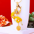 Jeweled Zodiac Dragon Keychains in Five Colors plus Assorted Option view 9