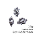 Grape Cluster Large Hole Metal Bead for Jewelry Making view 3