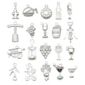 Blue Wine Theme Metal Charms with 26 Listed Options view 5