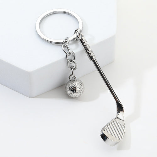 Golf Ball Metal Keychain Creative Gift Pendant Accessory