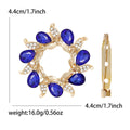 Circular Crystal Scarf Brooch in Four Colors for Jackets, Coats, and Scarves view 6