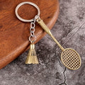 Wheel And Badminton Racket Keychains With Metal Split Rings view 8