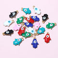 Colorful Evil Eye Enamel Alloy Charms in Eight Options view 3
