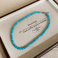 Turquoise Bead Strand Necklace Three Bead Size Options view 6