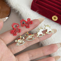Horse and Rocking Horse Novelty Stud Earrings in Three Styles view 2