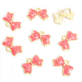 Colorful Enamel Bow Jewelry Components For DIY Earrings And Bracelets Charms view 8