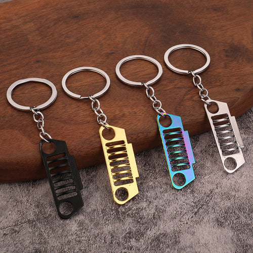 Off-Road Grille Bird Head Zinc Alloy Keychain Car Accessory