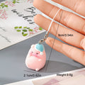Flocked Pig Cow Phone Strap Charms Lobster Clasp 8 Styles view 11