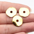 Wavy Disc Spacer Beads in Three Antique Metal Finishes view 3