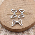 Antique Silver Openwork Butterfly Bead for Jewelry Making view 2