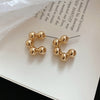 Beaded C Stud