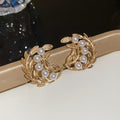 Gold Pearl Leaf Vine Necklaces and Earrings Six Styles view 9