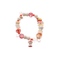 Cherry Charm and Apple Core Beaded Ceramic Stretch Bracelets view 5