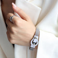 Mesh Band Bracelet Magnetic Belt Buckle Clasp Design view 6