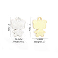 Black and White Enamel Panda Charms in Gold and Silver Tones view 3