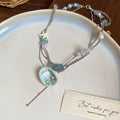Blue Shell Starfish Heart Beach Pendant Necklace Styles view 6