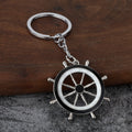 Metal Ship Wheel Keychain, Gold Or Silver Tone, 8 Color Styles view 8