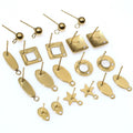 Stainless Steel Geometric Stud Earrings in Twenty Styles view 4