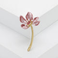 Translucent Lotus Stem Brooch in Four Pastel Colors view 4