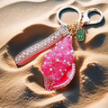 Jeweled Candy Conch Shell Keychains in Five Colors plus Assorted Option view 6