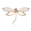 Openwork Dragonfly Brooch in Three Metal Tones for Jackets, Coats, and Scarves view 5
